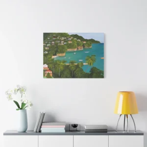 Island Bay. Painting Print on canvas